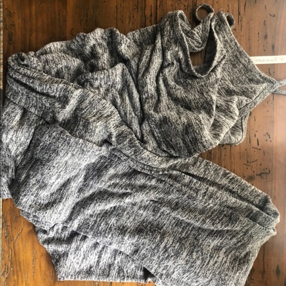 Icon apparel Heather grey one piece  surplice casual jumpsuit small - Picture 4 of 8